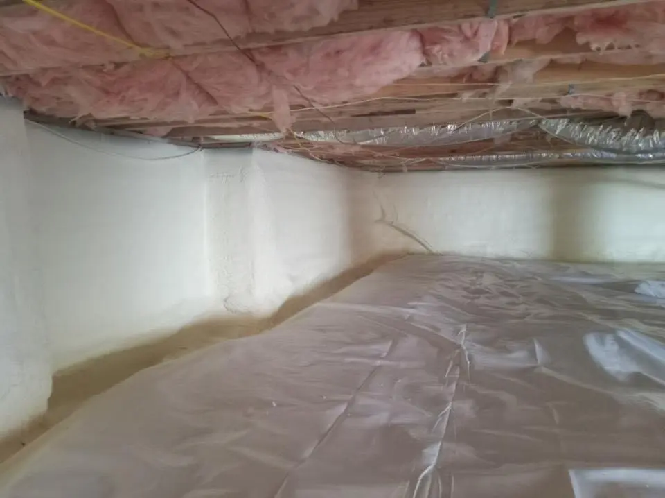 Crawl space encapsulation with closed-cell spray foam for Attic Insulation in Fife